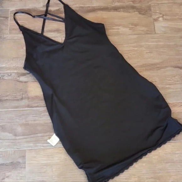 Sequin Lace Trim Strappy Back Lined Mini Dress, XS - Picture 10 of 12